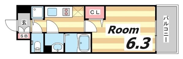 みなと元町駅 徒歩1分 5階の物件間取画像